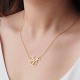 Handwriting Name Necklace Goldplated Personalized Cursive Signature Necklace