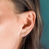 Signature Stainless Steel Letter Stud Earrings Women Personalized Ear Jewelry