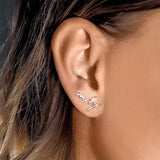 Signature Stainless Steel Letter Stud Earrings Women Personalized Ear Jewelry