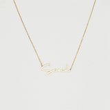 Personalized Handwritten Name Necklace Stainless Steel Pendant Choker