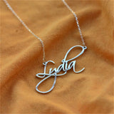 Personalized Signature Name Necklace for Women - Stainless Steel Jewelry Gift