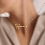 Handwritten Name Necklace for Women Personalized Signature Nameplate Necklace
