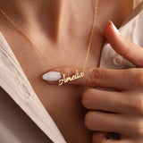 Handwritten Name Necklace for Women Personalized Signature Nameplate Necklace