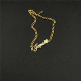 Heart Anklet Name Stainless Steel Jewelry For Christmas