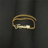 Heart Anklet Name Stainless Steel Jewelry For Christmas