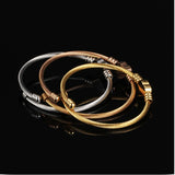 Engraved Heart Bracelets Stainless Steel Bangles Jewelry