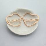 Heart Earrings For Women Hoop Pendiente Personalised Letter Jewelry
