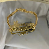 Heart Name Anklets Cuban Foot Chain Personalized Bracelet