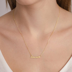 Heart Name Necklace, Customized Name Necklace, Custom Necklace