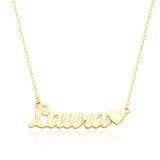 Heart Name Necklace, Customized Name Necklace, Custom Necklace