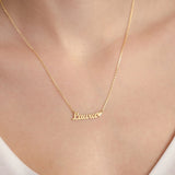 Heart Name Necklace, Customized Name Necklace, Custom Necklace