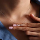 Heart Name Necklace Stainless Steel Personalized Couple Pendant Jewelry