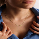 Heart Name Necklace Stainless Steel Personalized Couple Pendant Jewelry