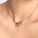 Heart Name Necklace by NOKMIT - Personalized Stainless Necklace