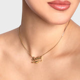 Heart Name Necklace by NOKMIT - Personalized Stainless Necklace