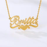 Personalized Heart Name Stethoscope Necklace for Women