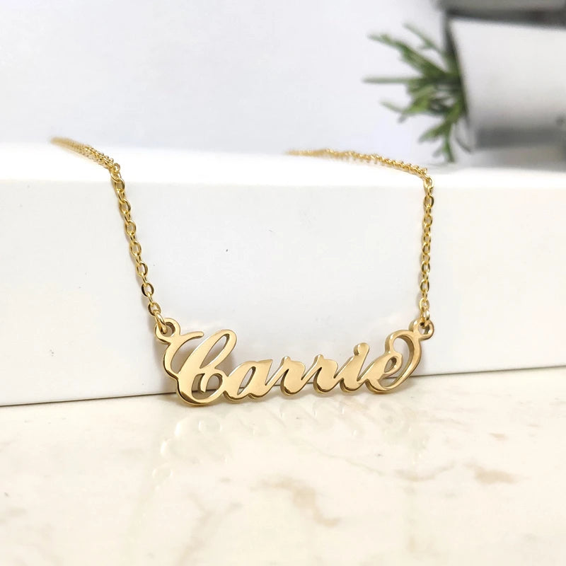 Personalized Heart Name Stethoscope Necklace for Women