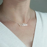 Heart Name Necklace Love Jewelry Personalized Nameplate Stainless Steel