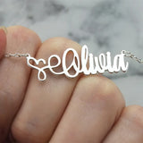 Heart Name Necklace Love Jewelry Personalized Nameplate Stainless Steel