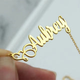 Heart Name Necklace Love Jewelry Personalized Nameplate Stainless Steel