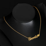 Heart Name Necklace Stainless Steel Pendant Personalized Jewelry