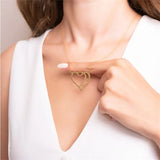 Heart Name Plate Necklace Personalized Stainless Steel Jewelry