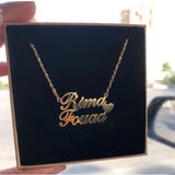 Heart With Name Necklace Customized Jewelry Women Stainless Steel