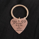 Heart-shaped Keychain - Dad Forever In My Heart