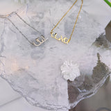 Hebrew Pendant Name Bracelet Stainless Steel Personalized Women Jewelry