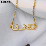 Hebrew Pendant Name Bracelet Stainless Steel Personalized Women Jewelry