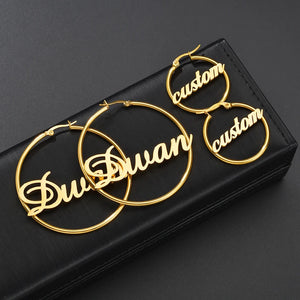 Personalized Hoop Earrings Dubai Wedding
