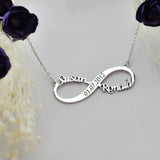 Personalized Date & Vintage Name Layer Necklace for Women