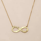 Personalized Date & Vintage Name Layer Necklace for Women