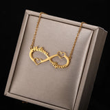 Infinite Name Necklace Personalized Stainless Steel Chain