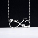 Personalized Infinite Name Necklace with Unlimited Names for Women