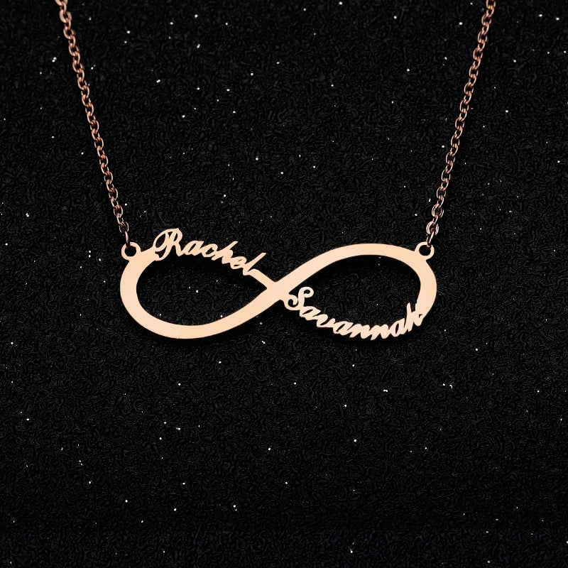 Personalized Infinite Name Necklace with Unlimited Names for Women