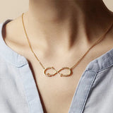 Personalized Infinite Name Necklace with Unlimited Names for Women