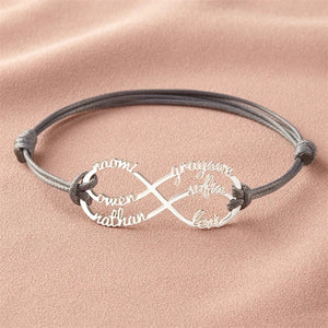 Custom Infinity Bracelet Personalized Name Bracelets for Women Girls
