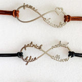 Custom Infinity Bracelet Personalized Name Bracelets for Women Girls
