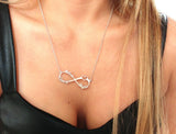 Infinity Name Necklaces Boho Jewelry Bff Personalized Heart Women Men Necklace