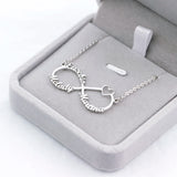 Infinity Name Necklaces Boho Jewelry Bff Personalized Heart Women Men Necklace