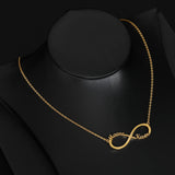 Infinity Style Name Necklace Chain Stainless Steel Personalized Name Necklaces