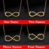 Infinity Style Name Necklace Chain Stainless Steel Personalized Name Necklaces