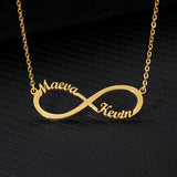 Infinity Style Name Necklace Chain Stainless Steel Personalized Name Necklaces