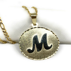 Personalized Initial Pendant Necklace with Chain Options
