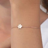 Initial Letter Bracelet with Dog Paw Personalized Stainless Steel Bracelet