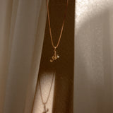Personalized Initial Letter Necklace Birth Stone Choker Stainless Steel