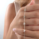 Initial Letters Bracelet Plated Stainless Steel Personalized Gift