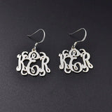 Monogram Earrings Stainless Steel Earring Boucle Doreille Femme Jewelry