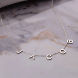 Stainless Steel Initial Necklace Personalized Name Graduation